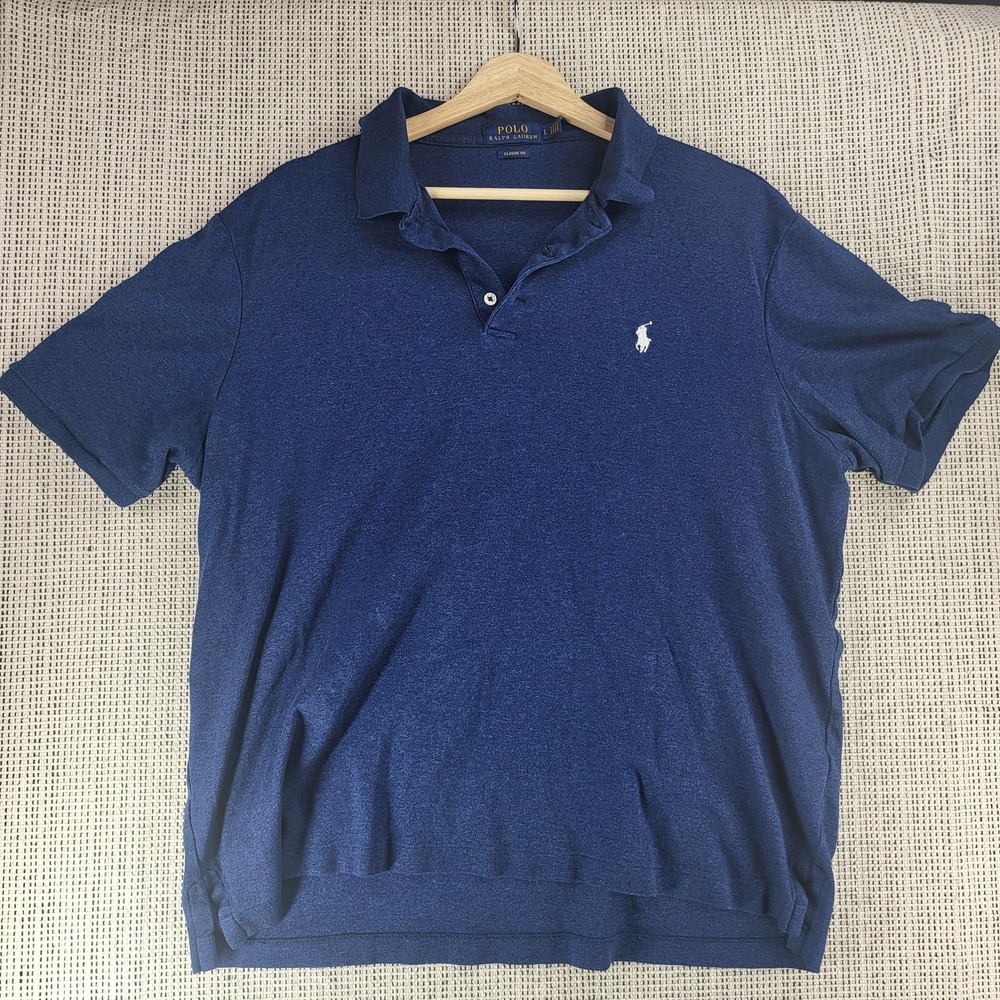 Polo Ralph Lauren Polo Shirt Mens Large‎ Classic Fit Short Sleeve Embroidered